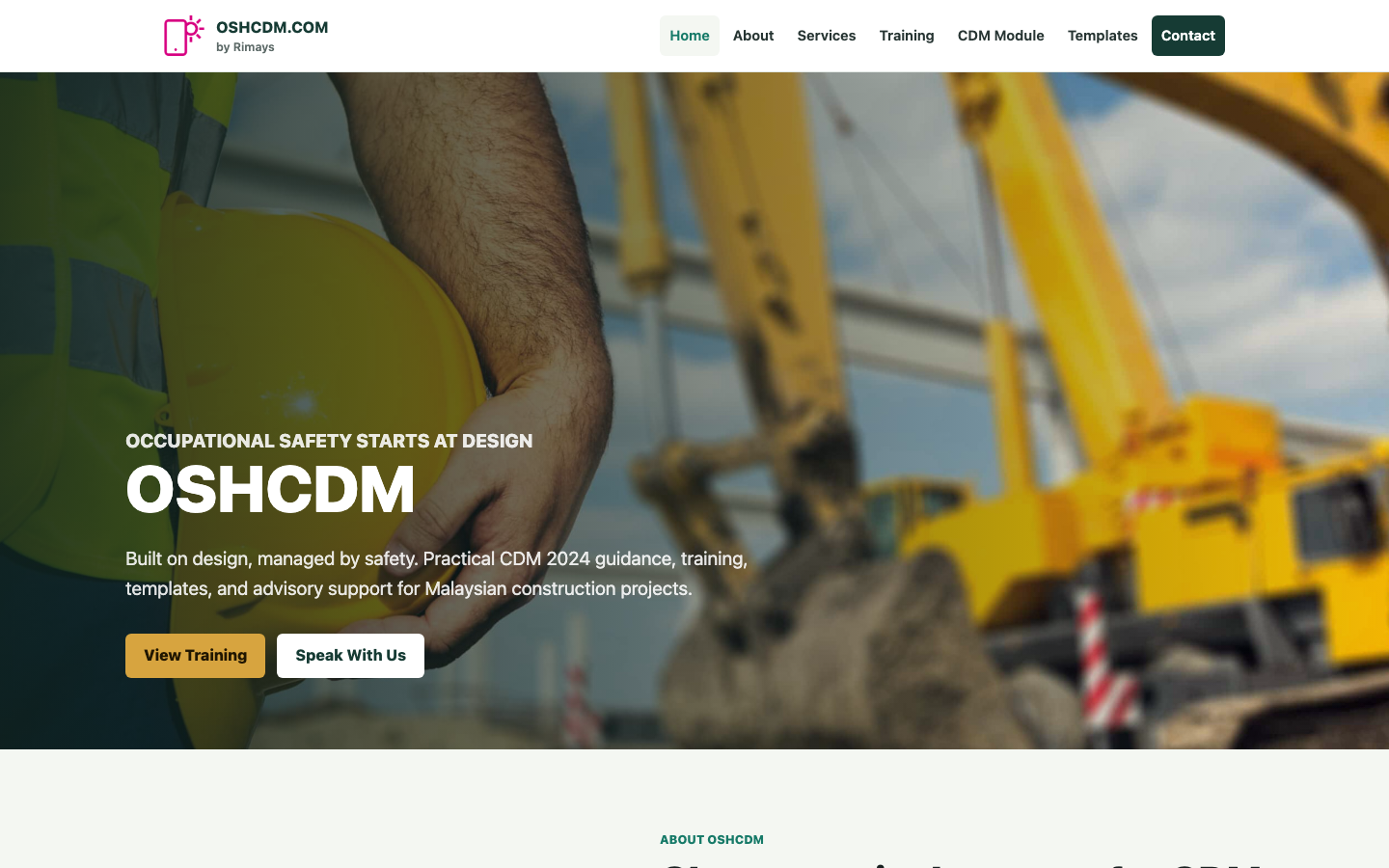 OSHCDM screenshot