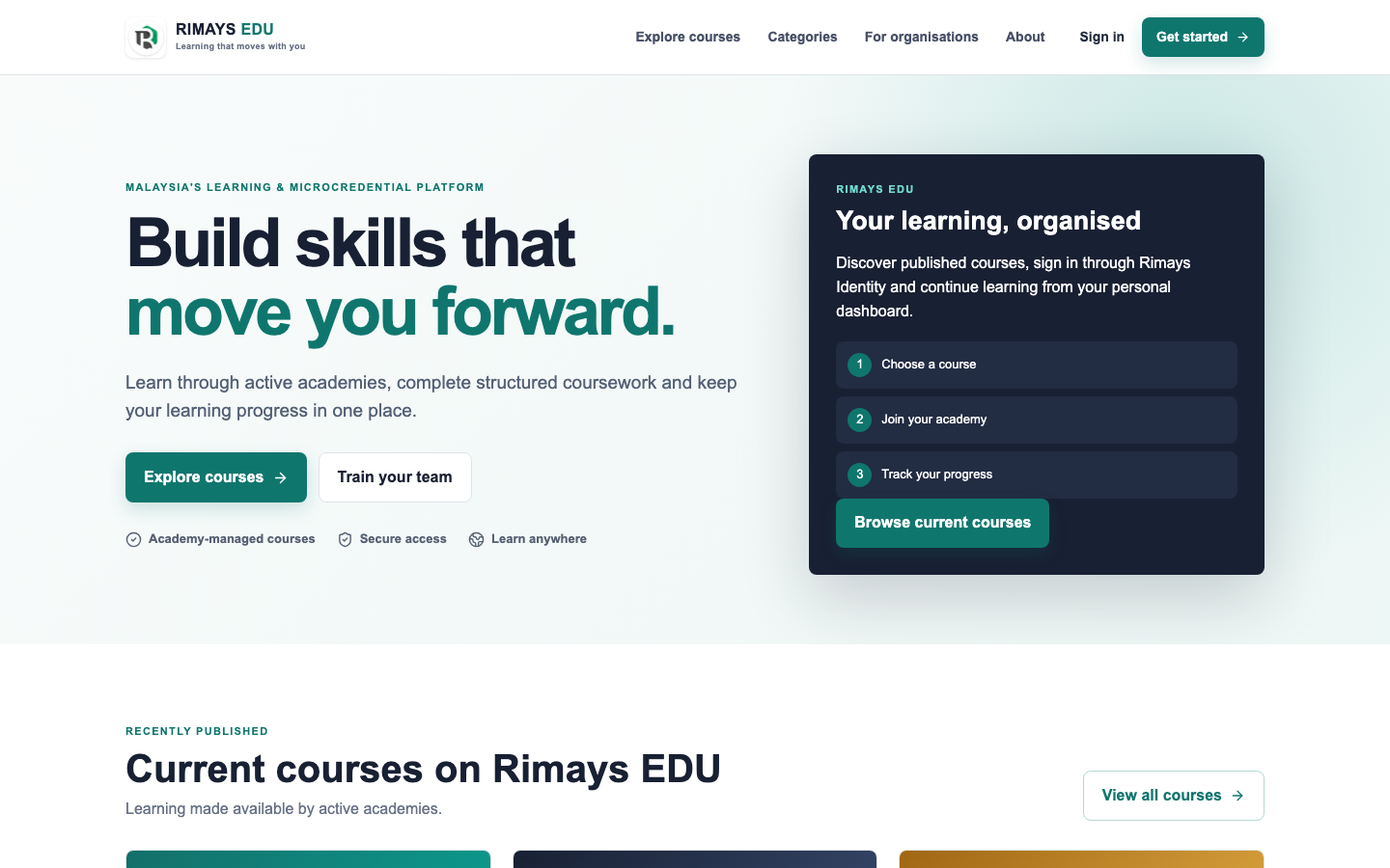 RIMAYS EDU screenshot