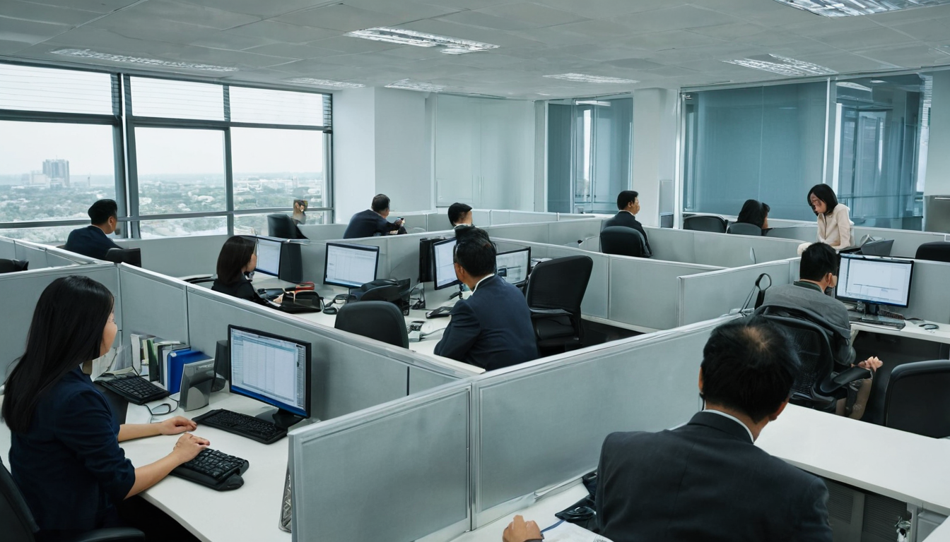 Professionals using AI platforms for investment management