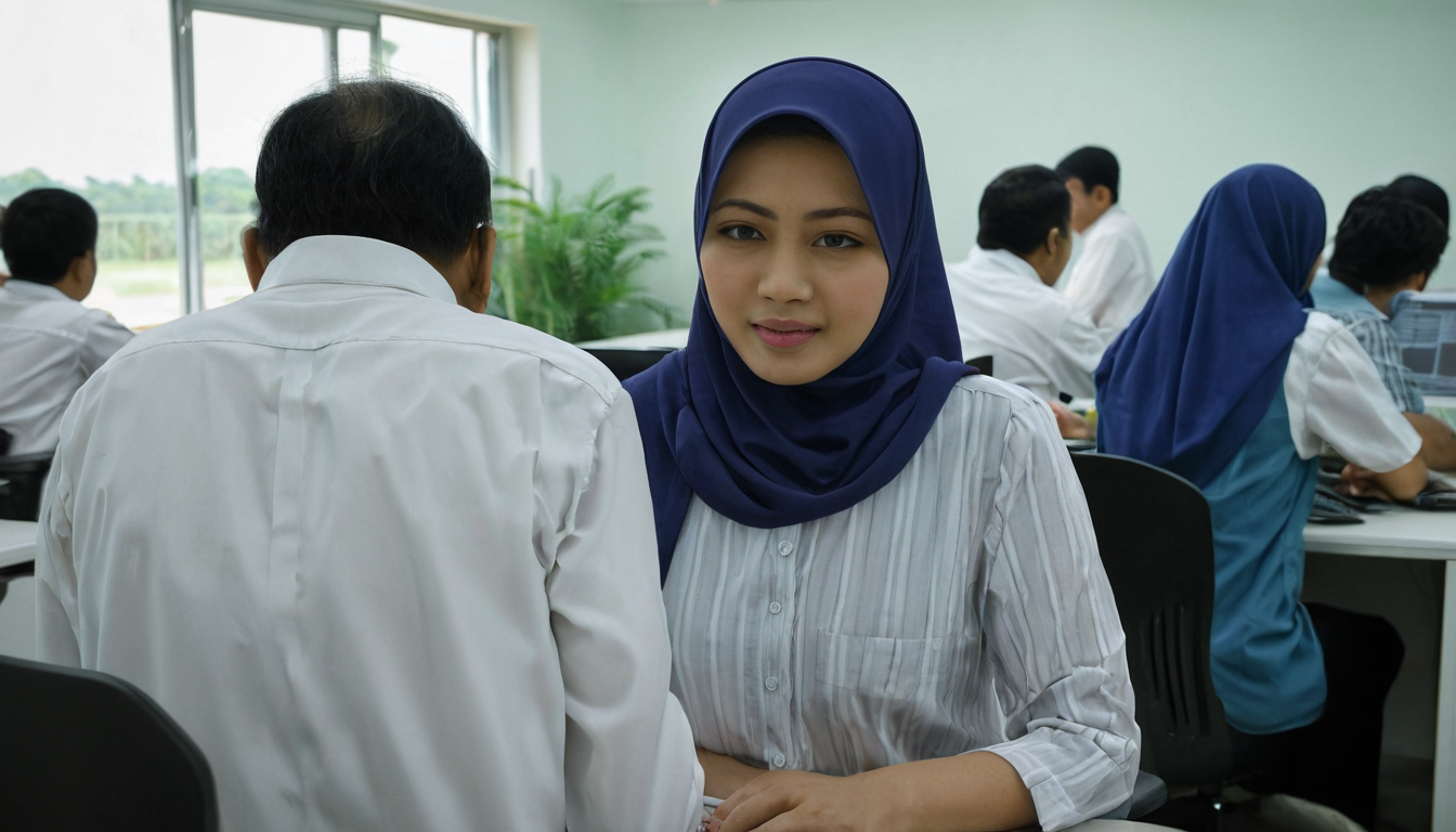 Students and experts discussing halal standards