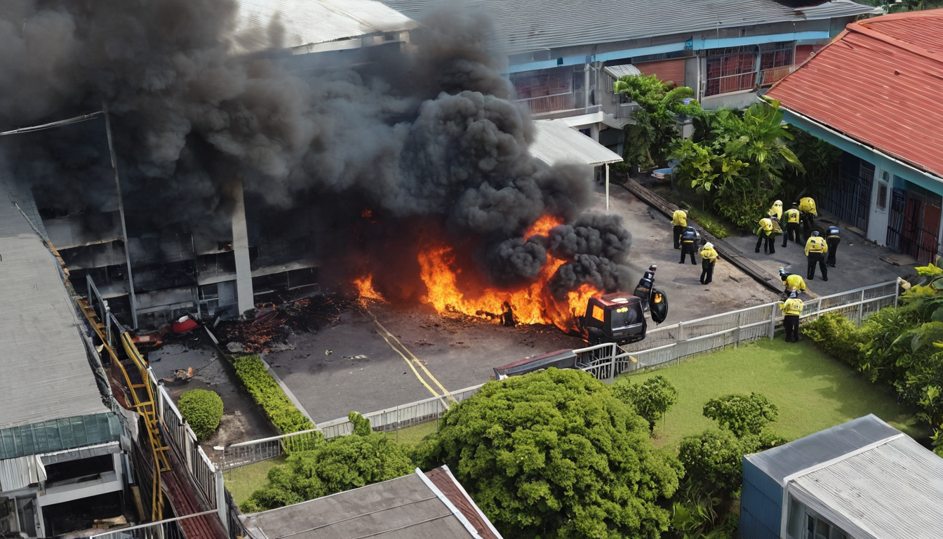 Commercial property damaged by arson attack