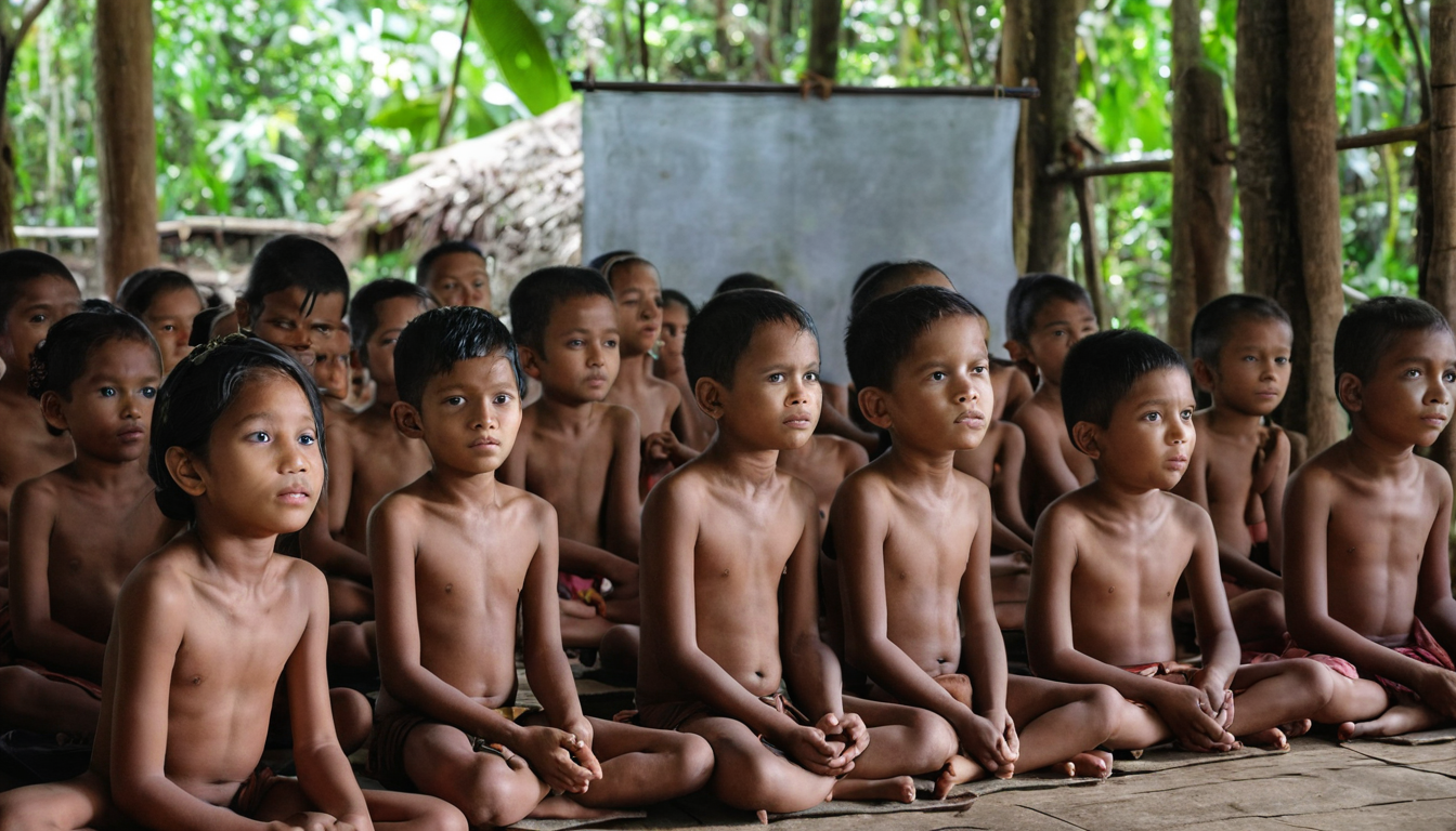 Orang Asli students receiving religious education