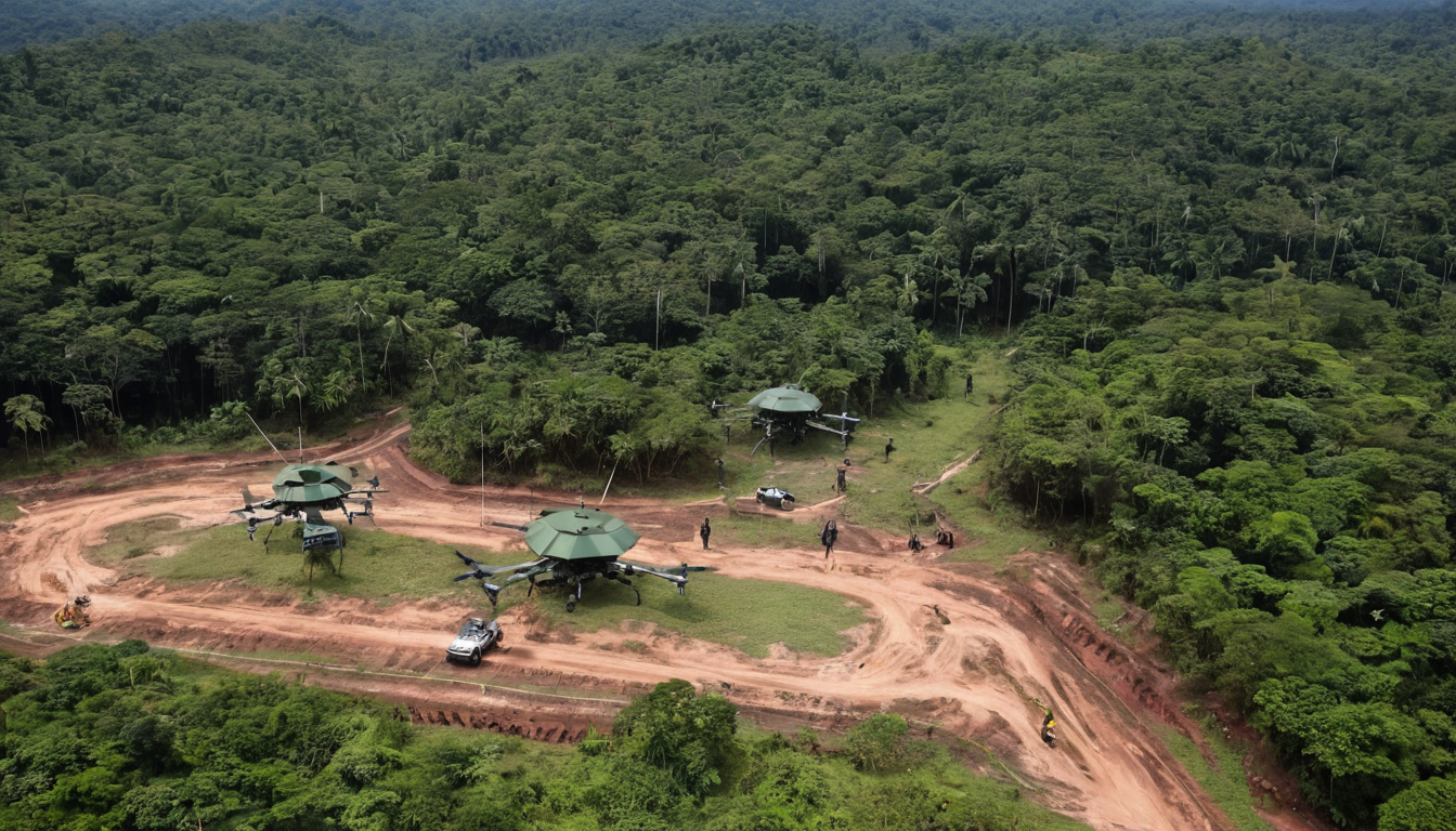 Drones monitoring border areas