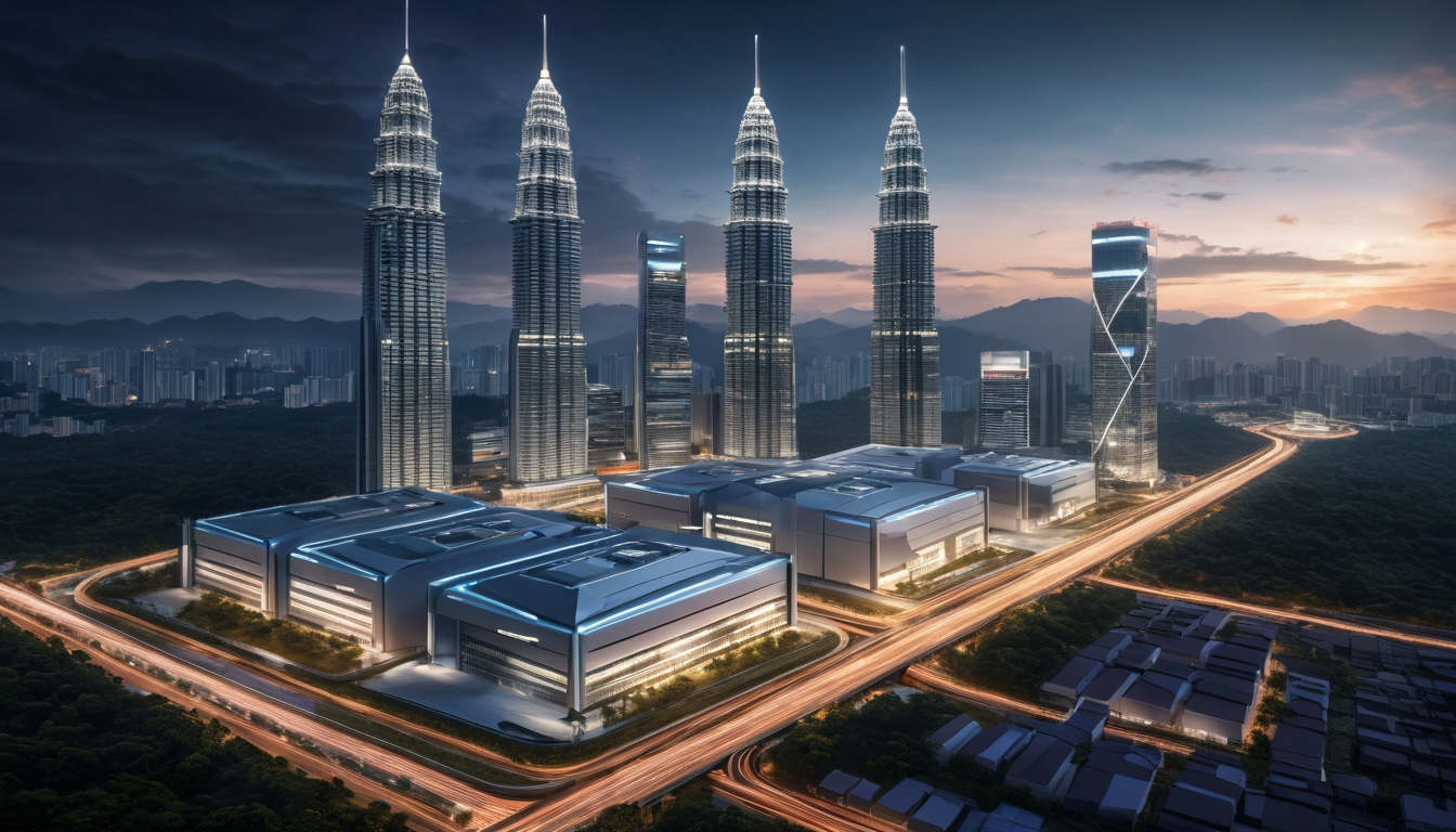 Secure data centers in a modern urban setting with high-tech security measures
