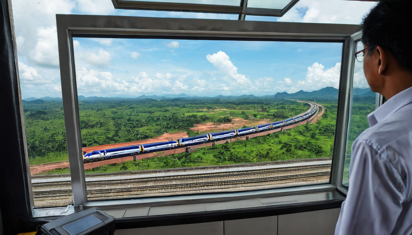 Construction activity on ECRL project