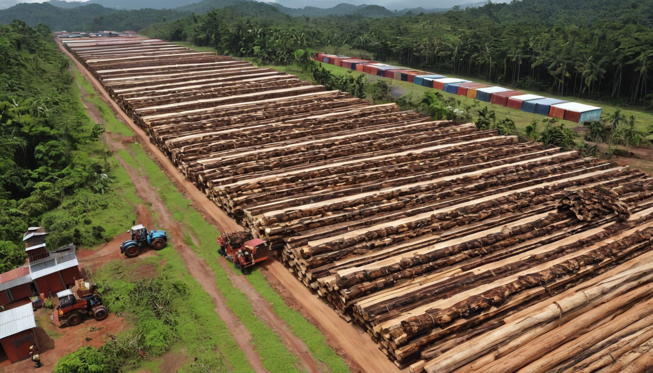 Malaysian forest export activity